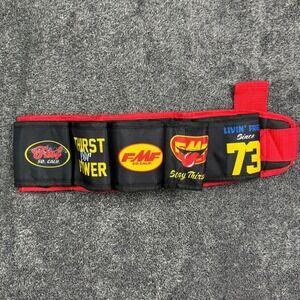 FMF Racing Beer Belt 6 Can Beverage Holder Red Black Motocross Thirst For Power
